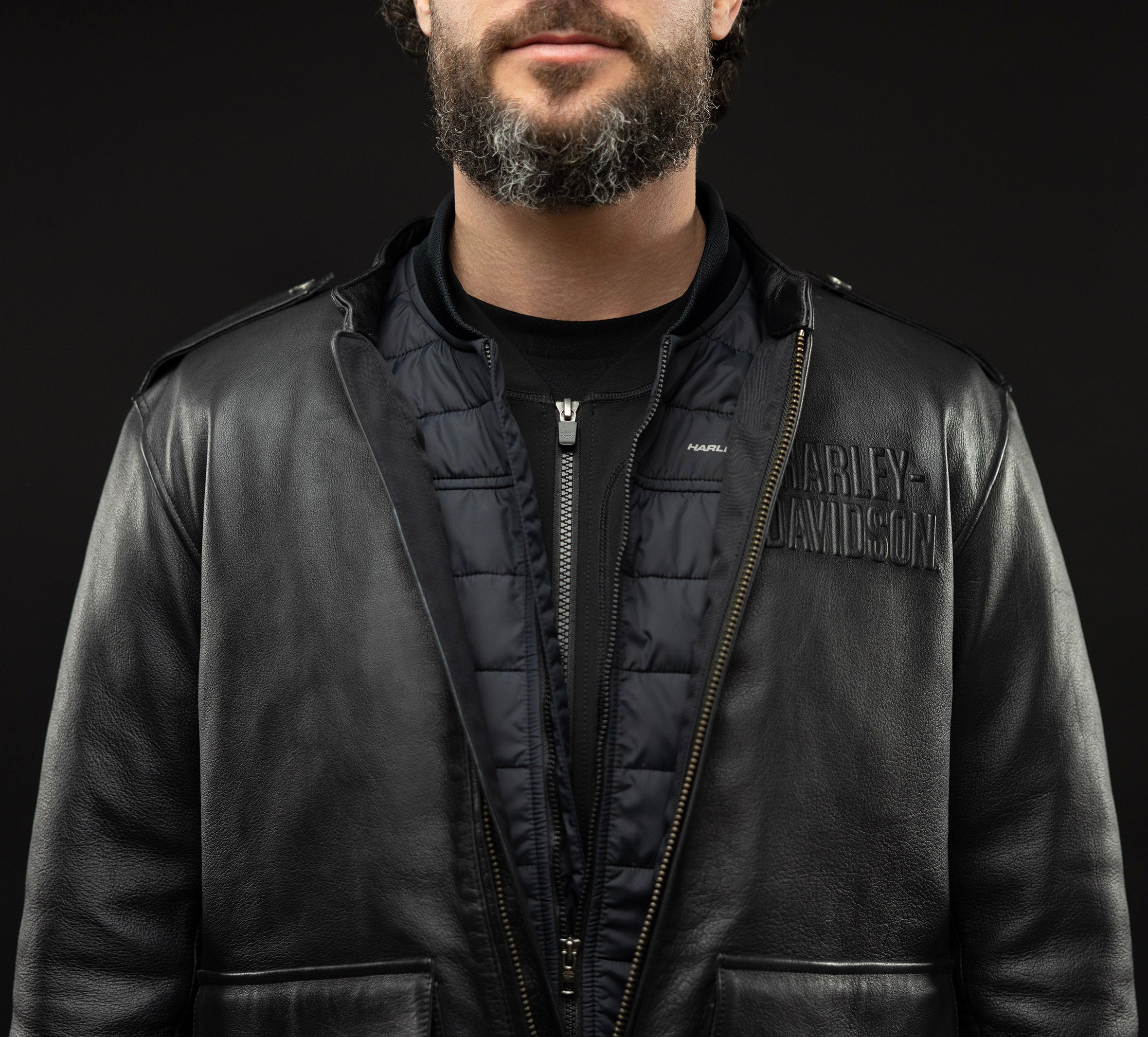 H-D Flex Layering System Harley Davidson Leather Jacket