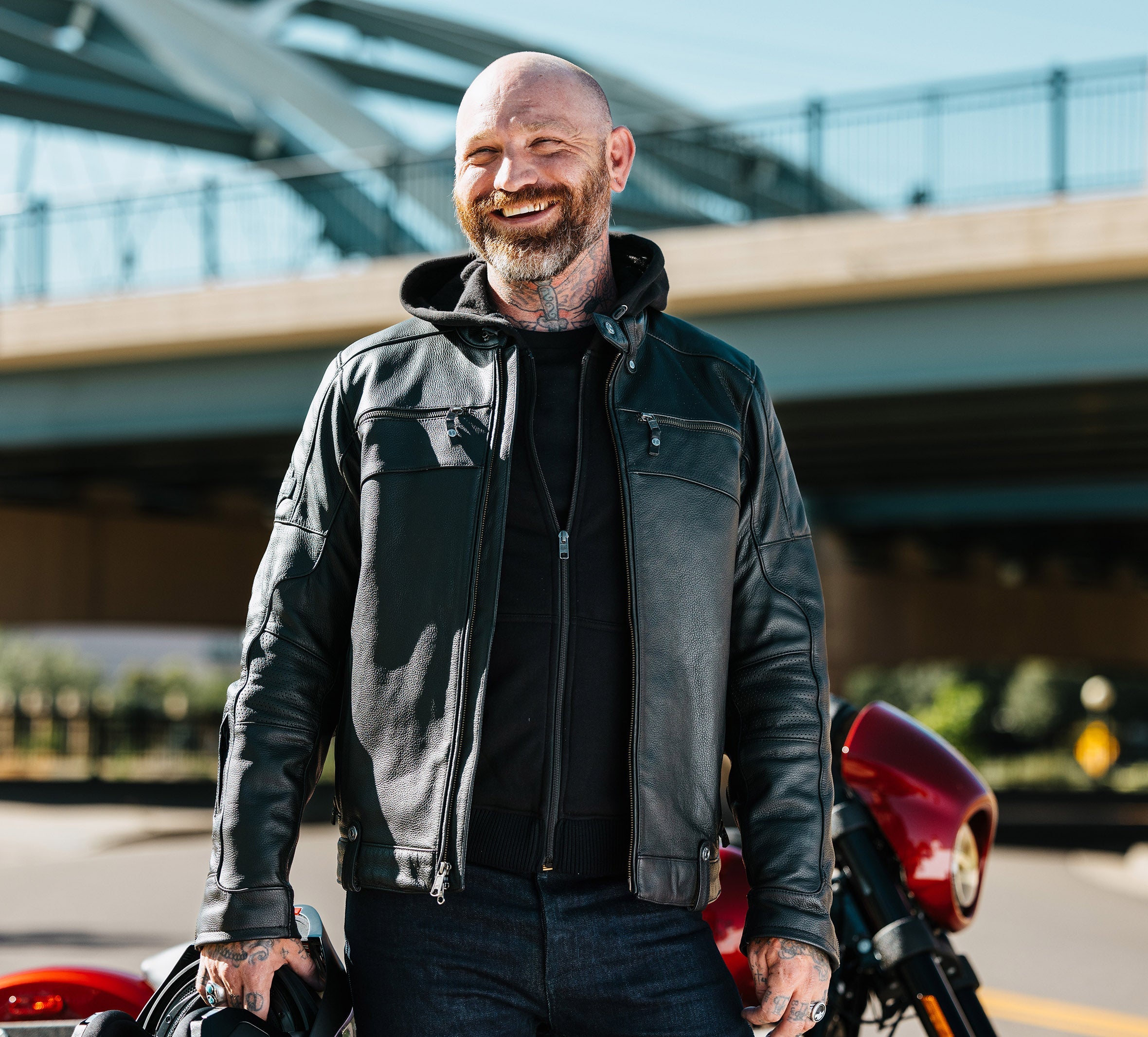 Men's Swingarm 3-in-1 Harley Davidson Leather Jacket