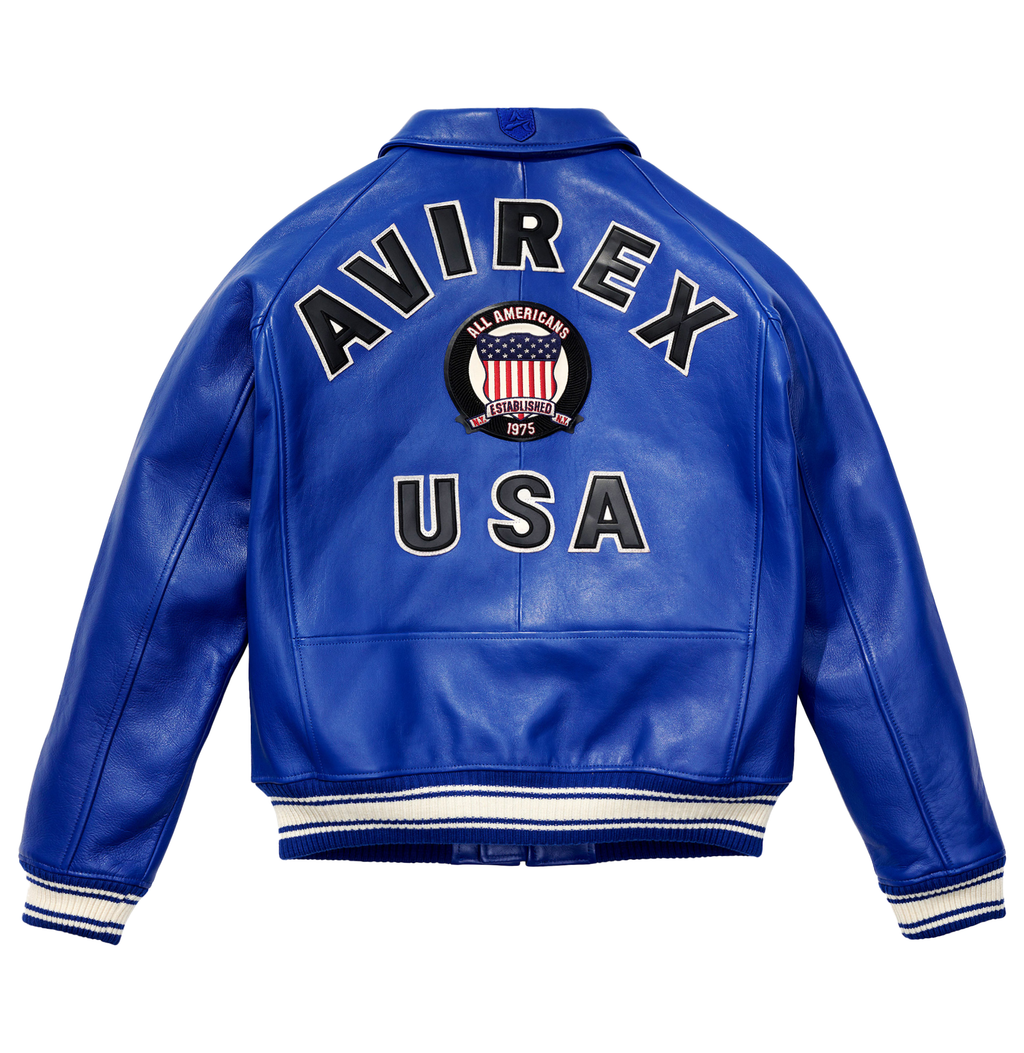 Blue Icon Avirex Leather Jacket