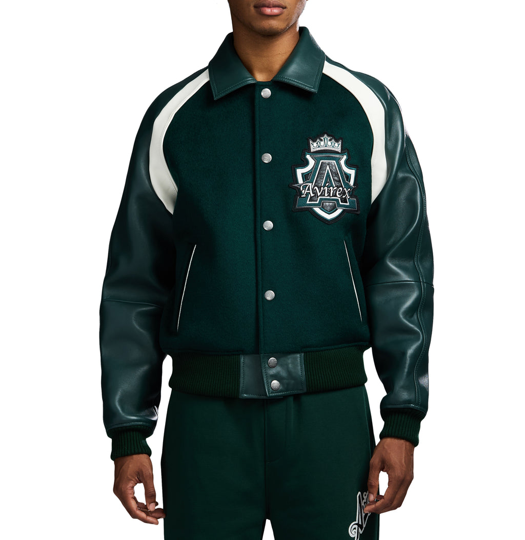 Green Kings Avirex Leather Jacket