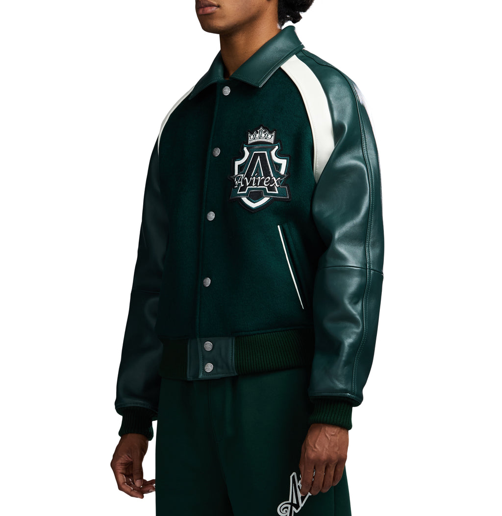 Green Kings Avirex Leather Jacket