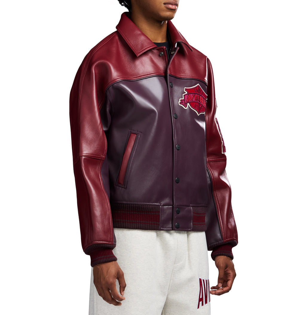 Track Team Avirex Leather Jacket