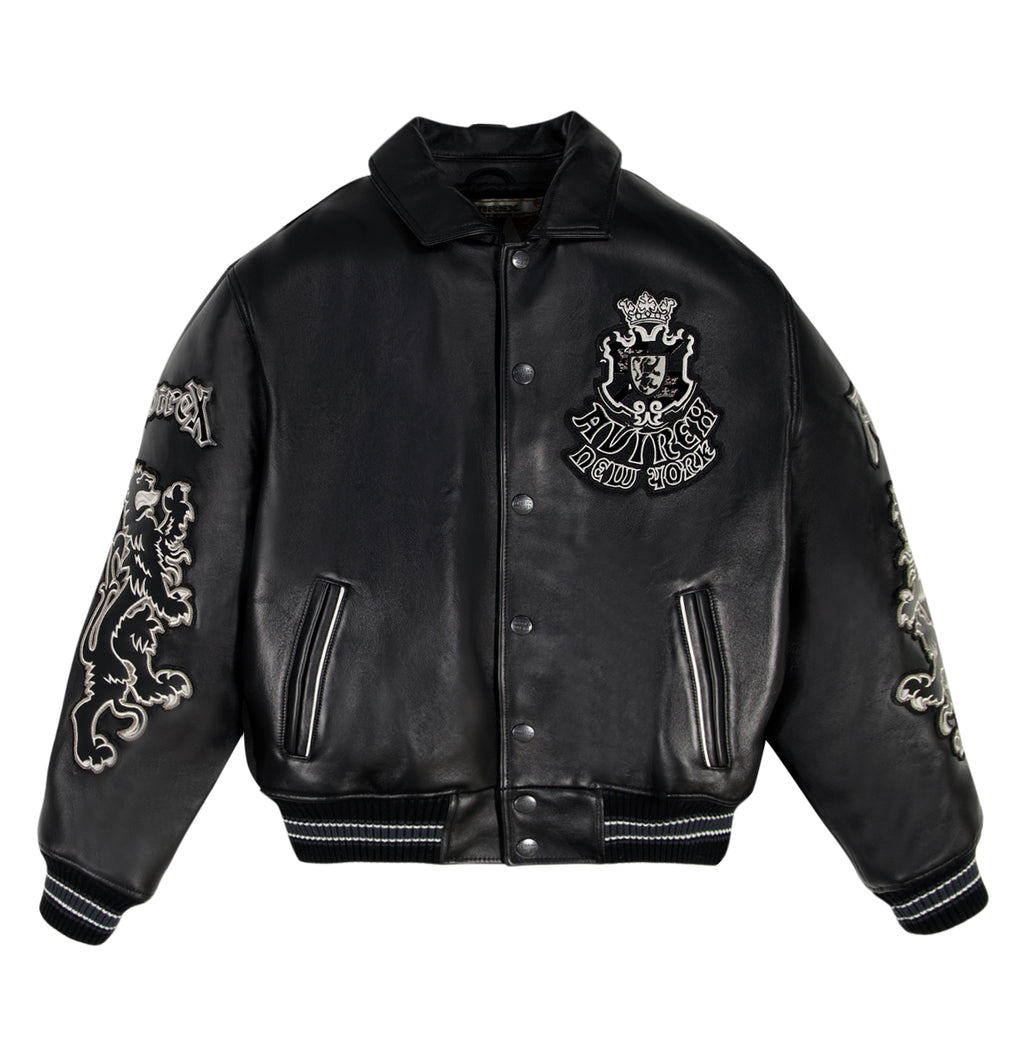 Goth Avirex Leather Jacket