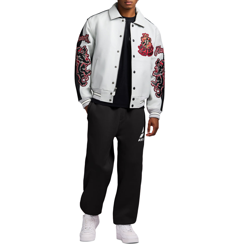 2 Tone Goth Avirex Leather Jacket