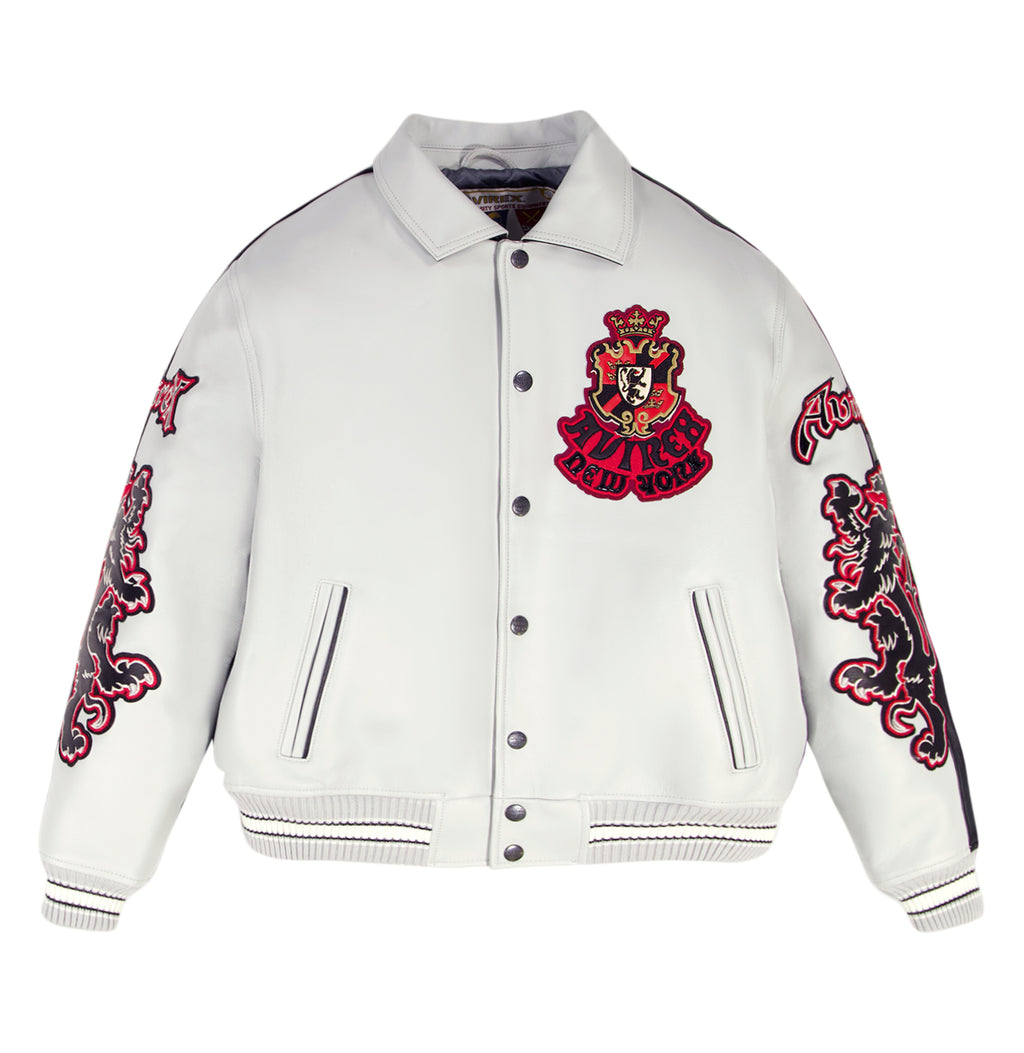 2 Tone Goth Avirex Leather Jacket