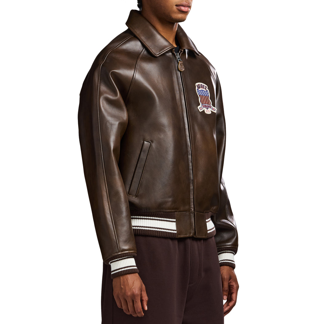 Brown Icon Avirex Leather Jacket