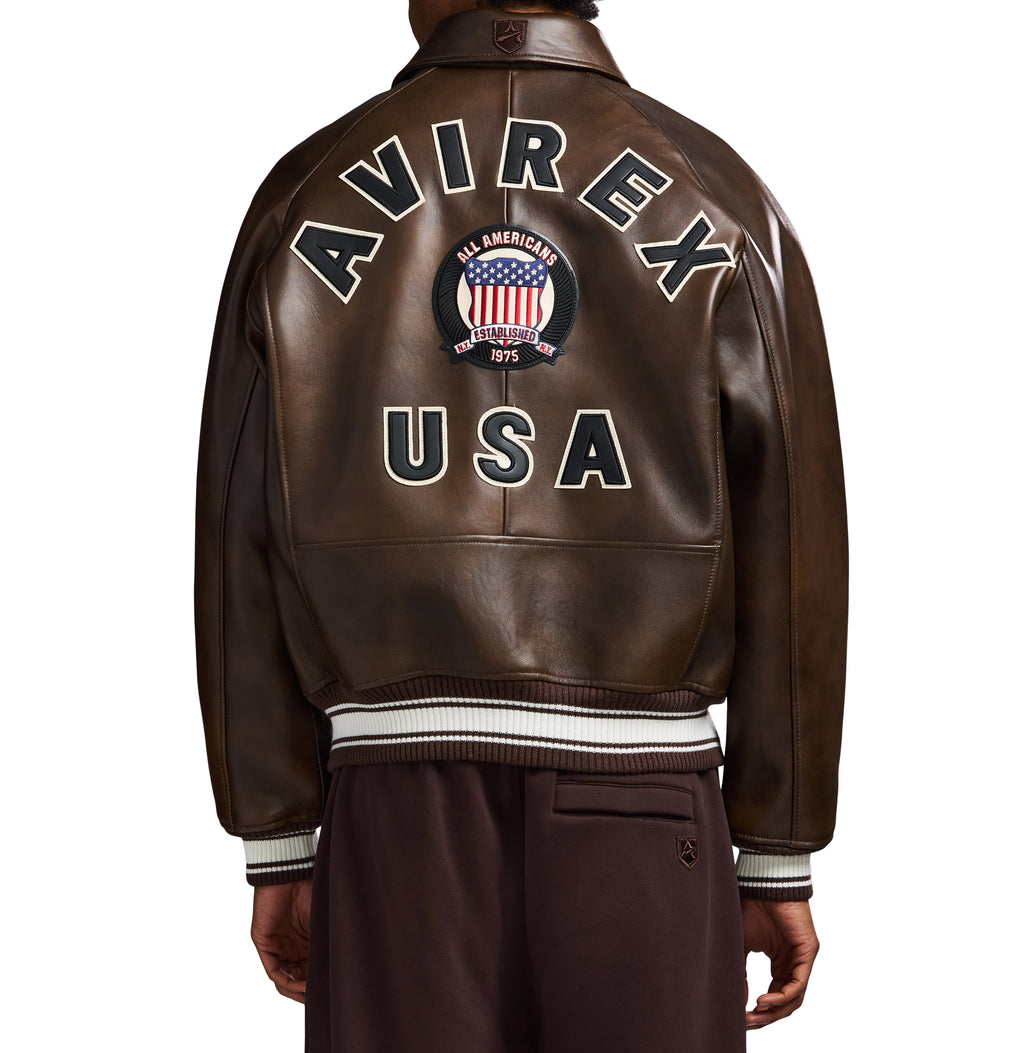 Brown Icon Avirex Leather Jacket