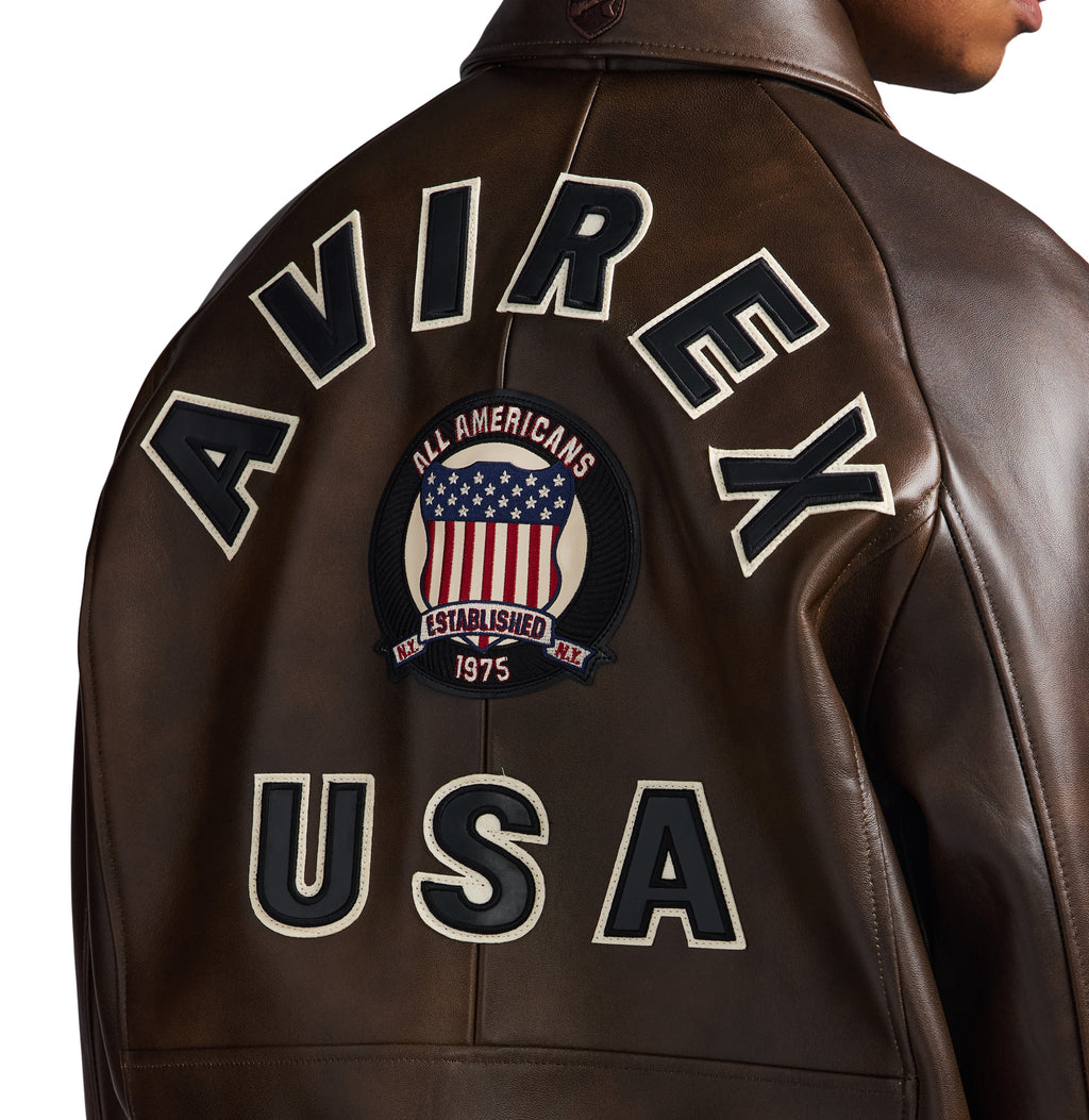 Brown Icon Avirex Leather Jacket