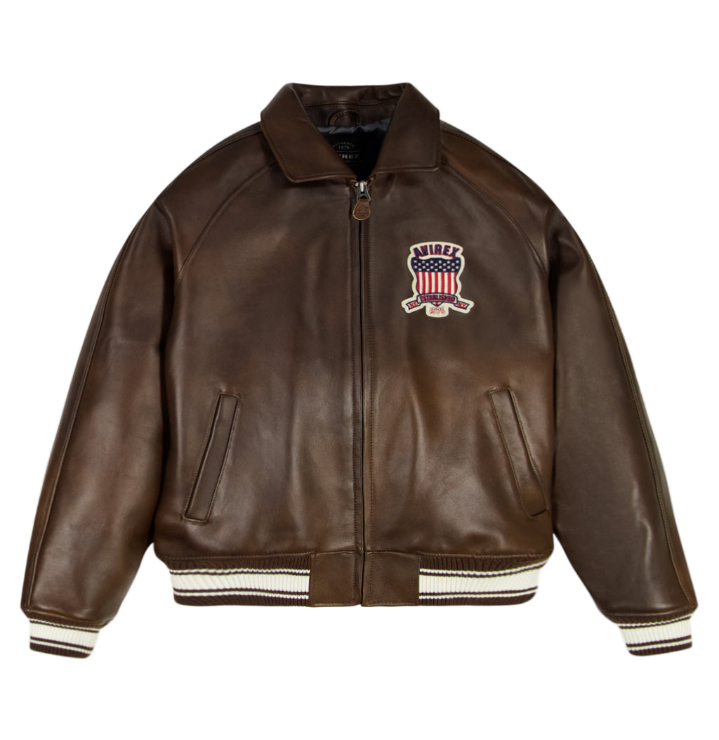 Brown Icon Avirex Leather Jacket