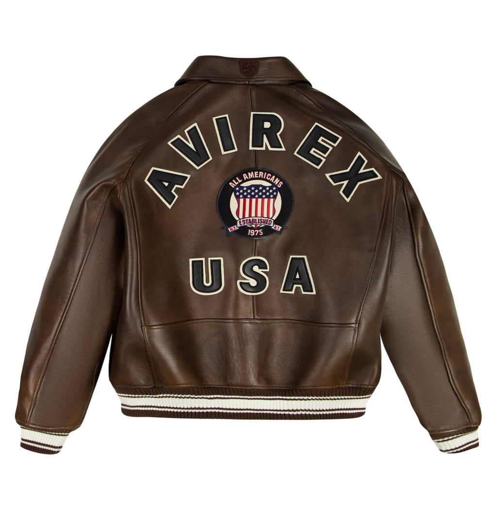 Brown Icon Avirex Leather Jacket