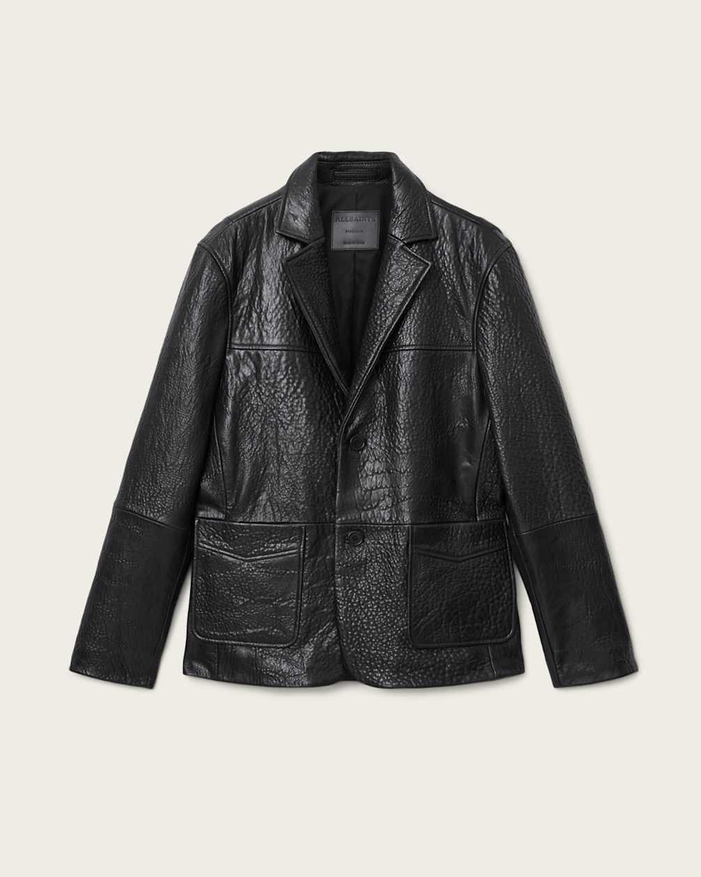 Shadwell Single Breasted Leather Blazer