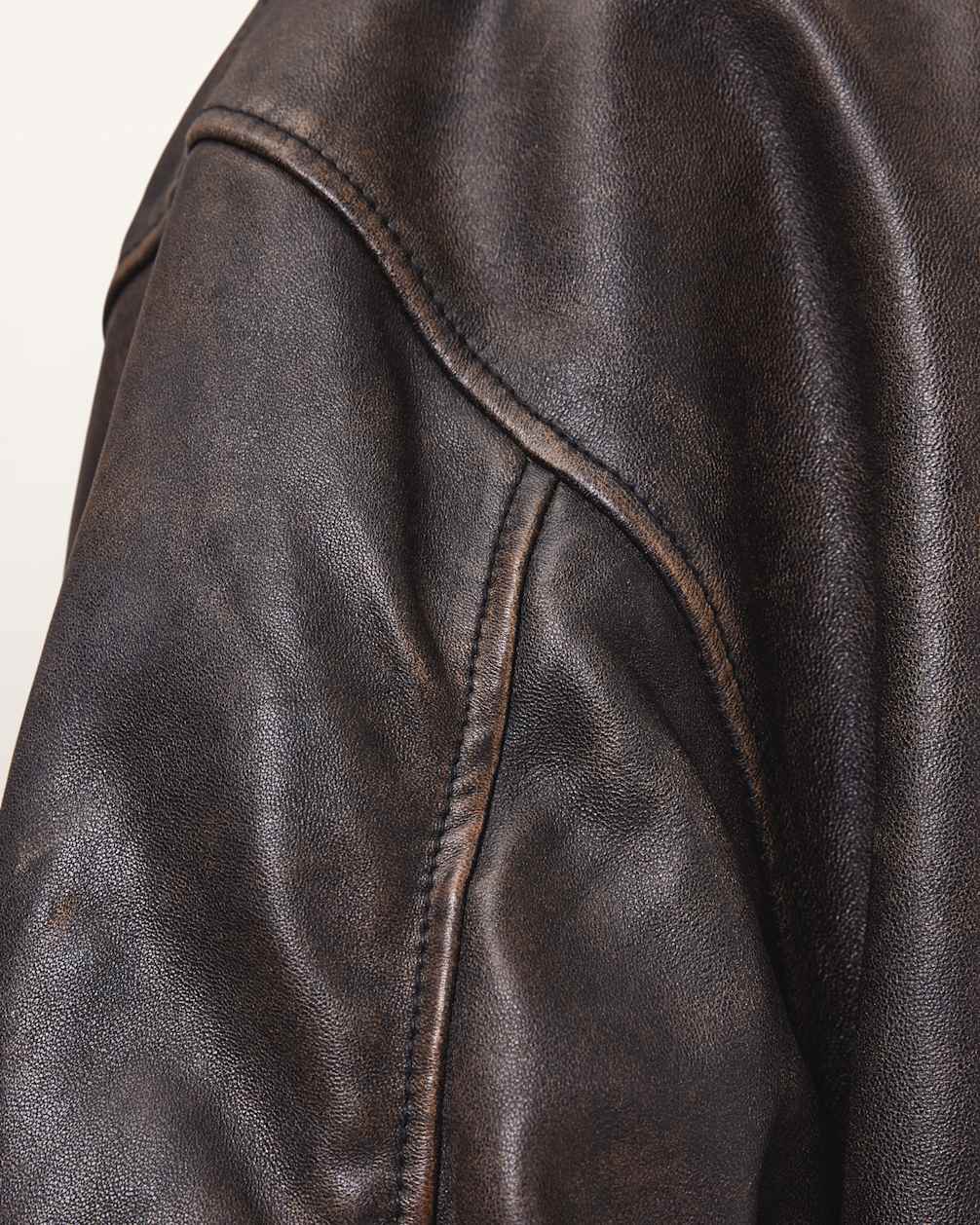 Marco Oversized Leather Bomber Jacket