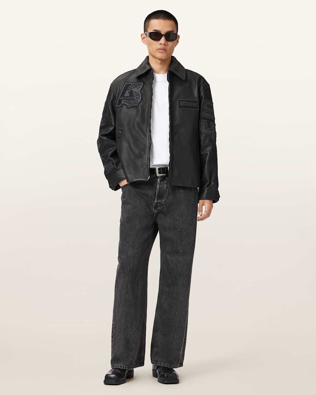 Williams X AllSaints Garrison Leather Jacket