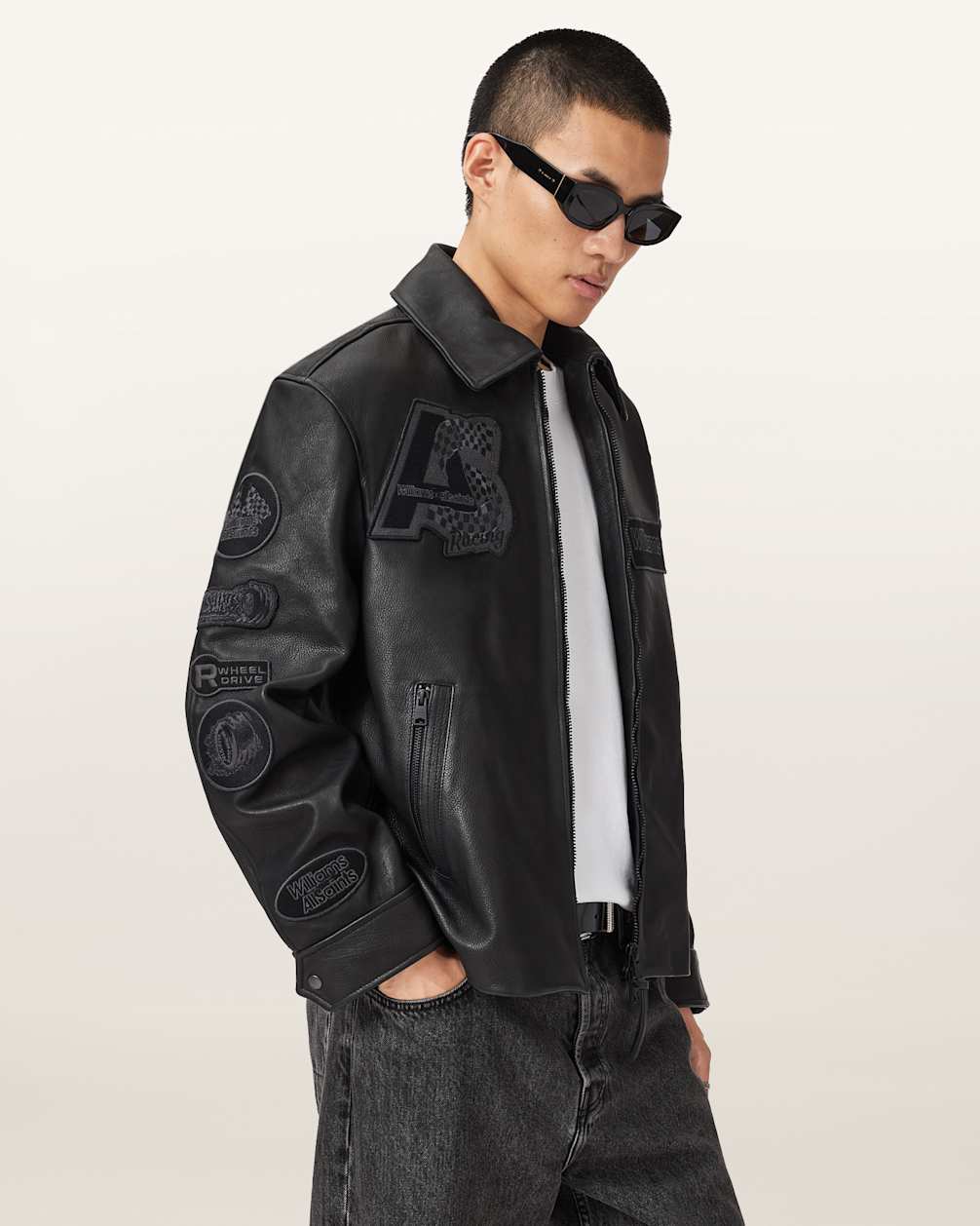 Williams X AllSaints Garrison Leather Jacket