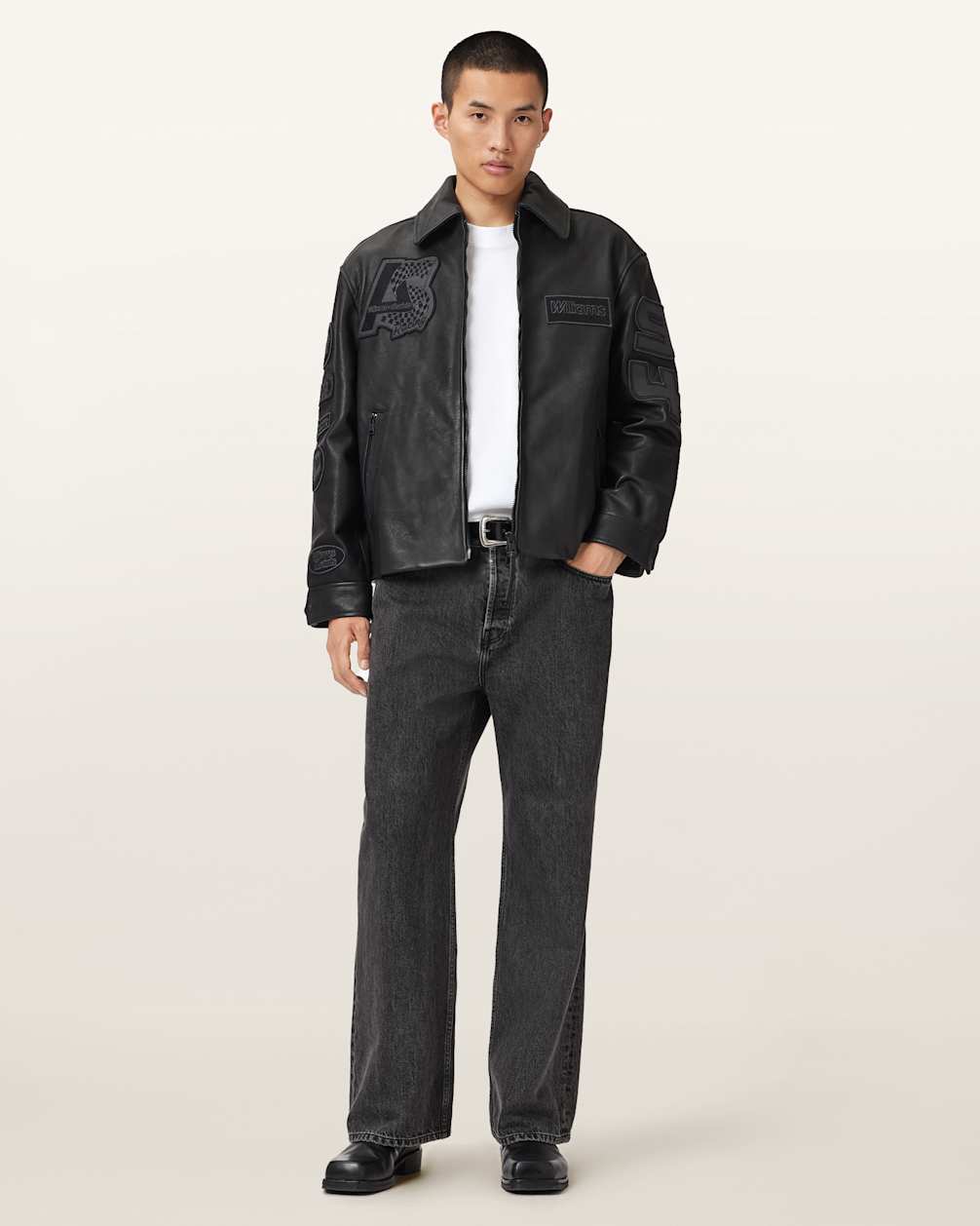 Williams X AllSaints Garrison Leather Jacket