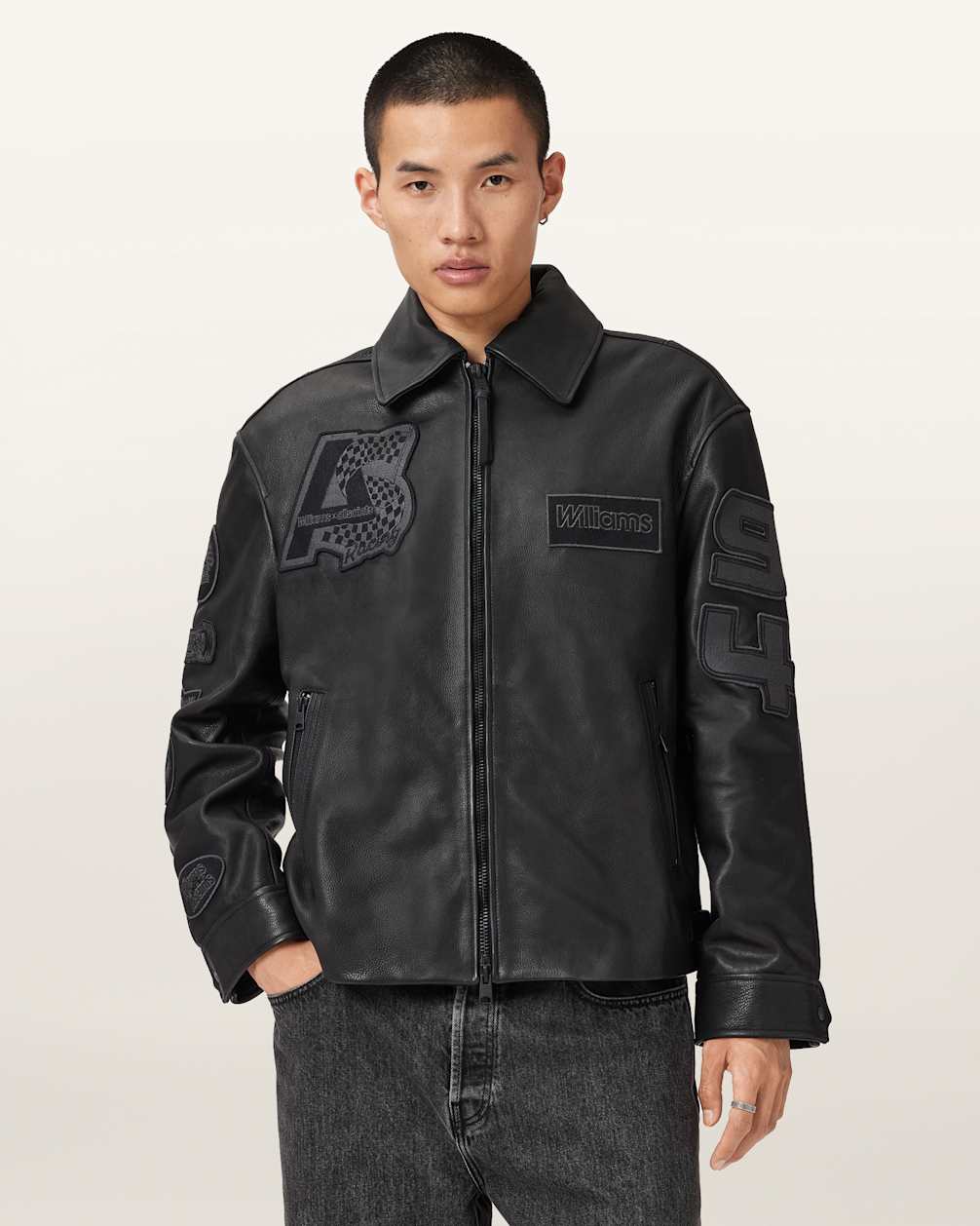 Williams X AllSaints Garrison Leather Jacket