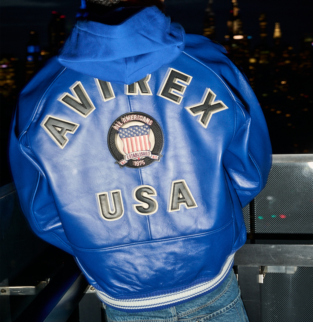 Blue Icon Avirex Leather Jacket