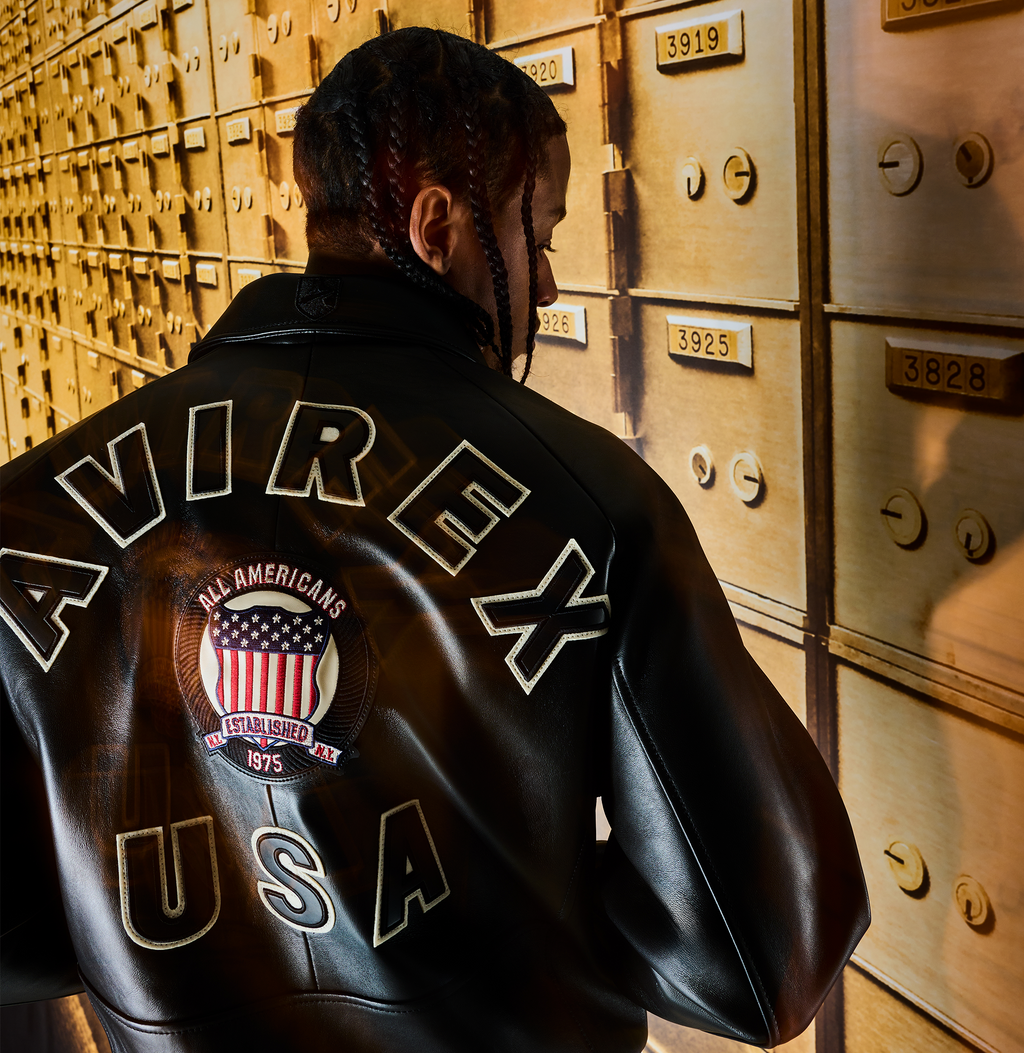 Black Icon Avirex Leather Jacket