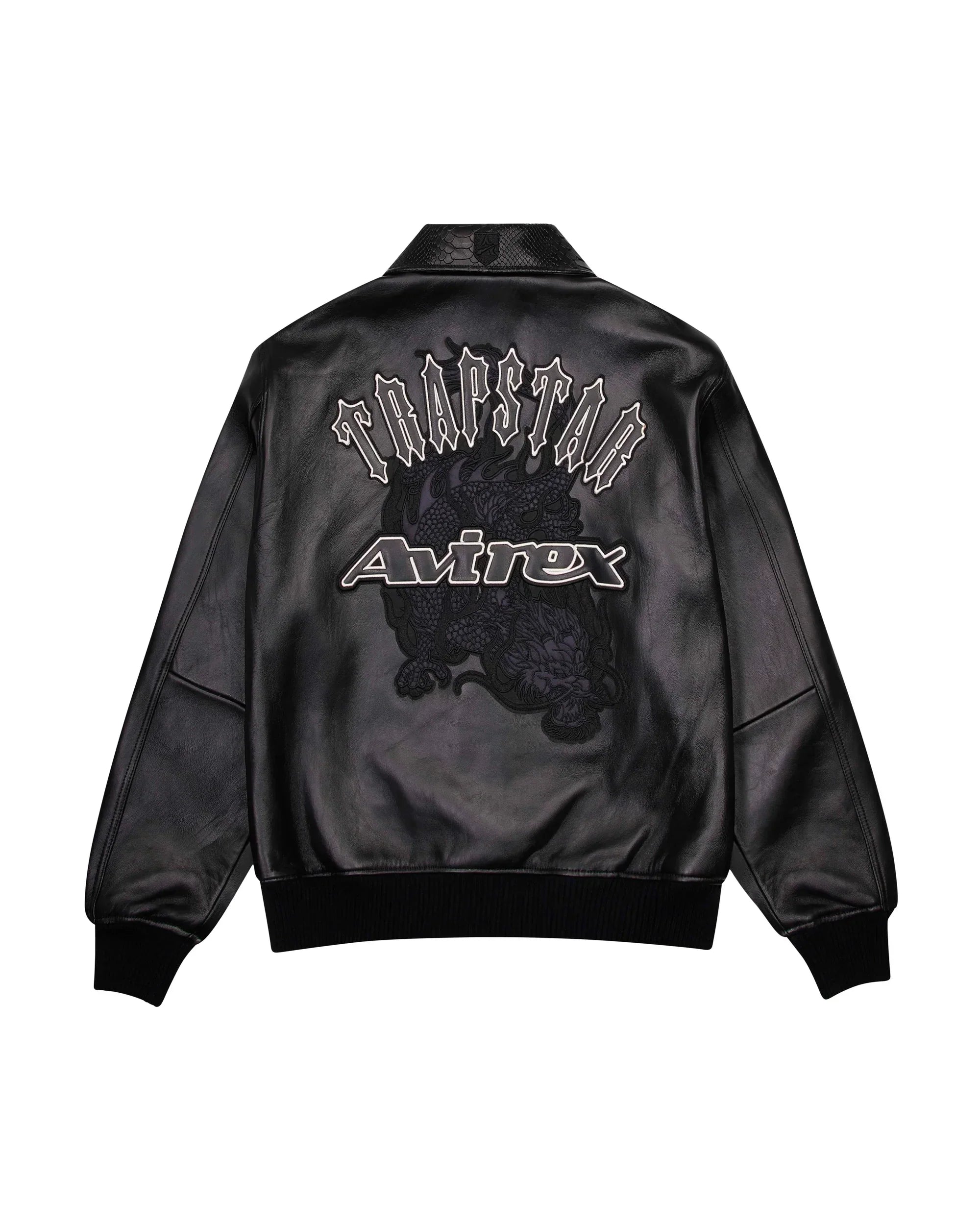 x Avirex Leather Jacket - Black