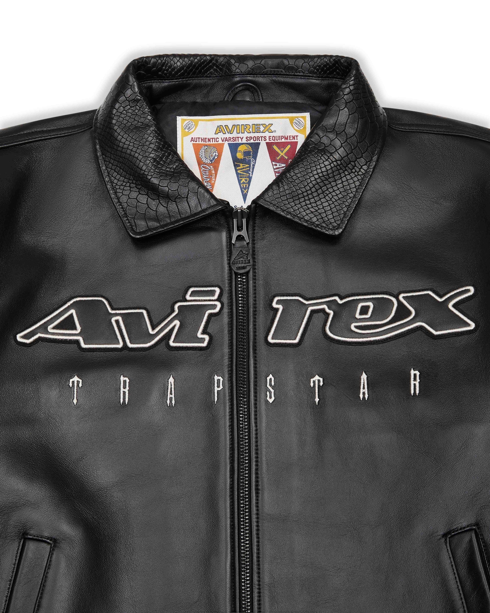 x Avirex Leather Jacket - Black