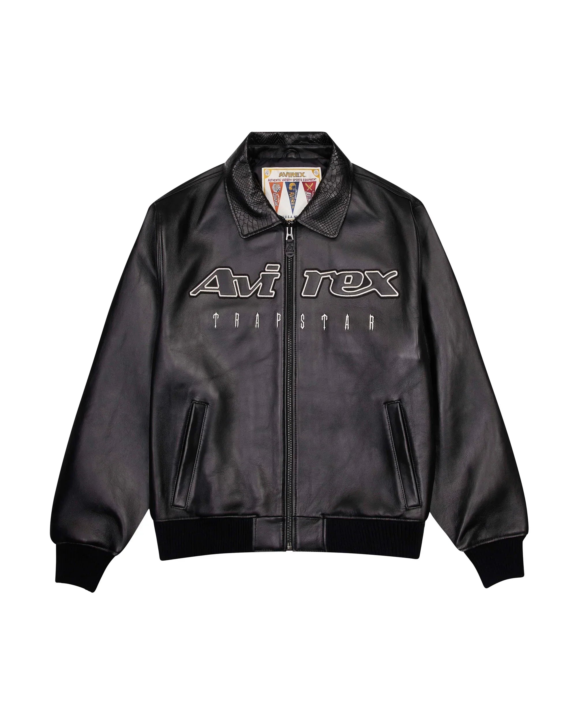 x Avirex Leather Jacket - Black