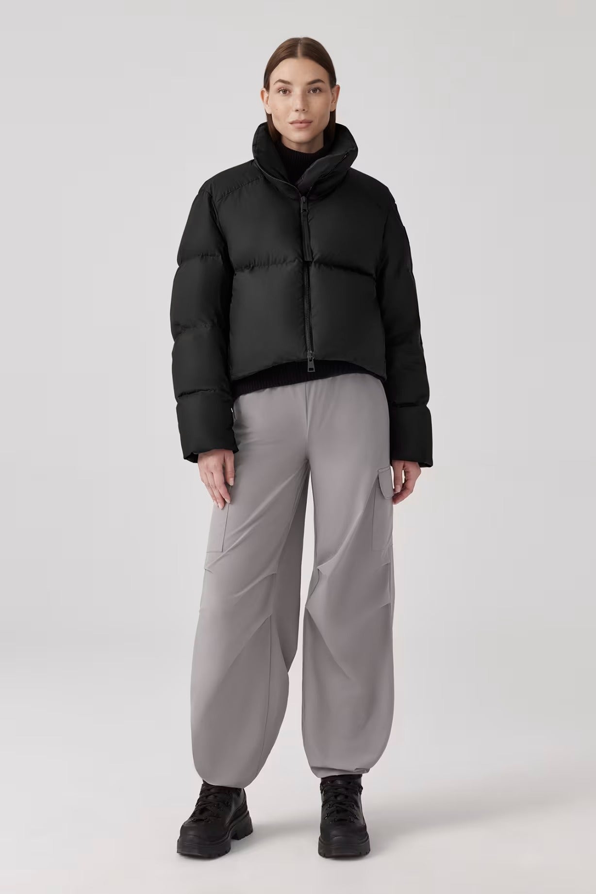 Garnet Cropped Puffer