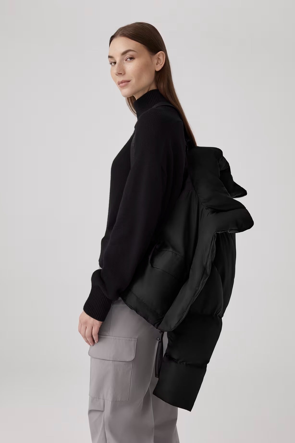 Garnet Cropped Puffer