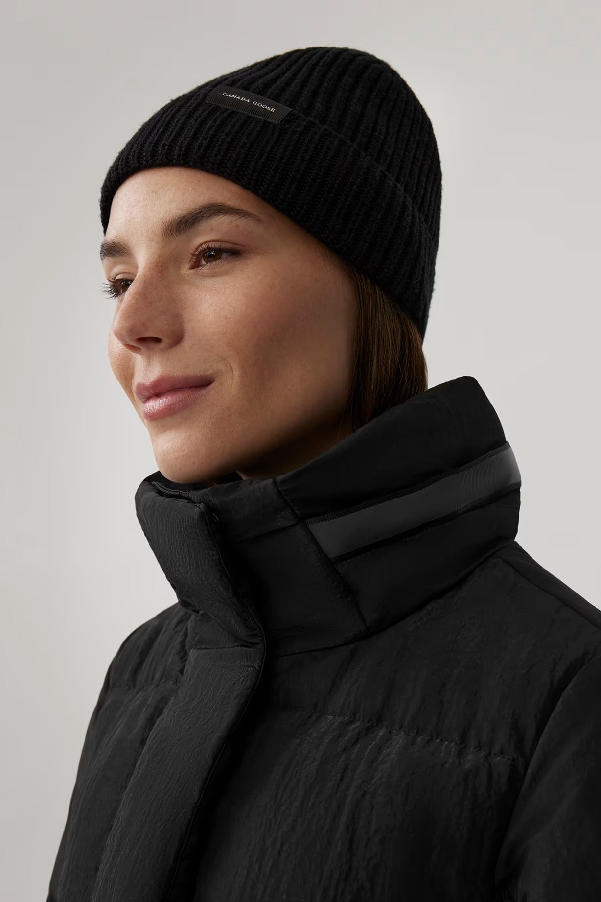 Byward Parka Black Disc Shiny Crinkle