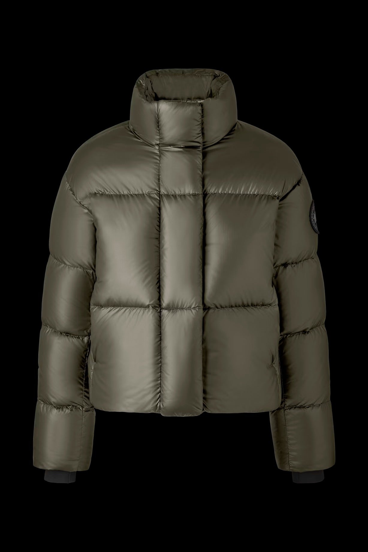 Cypress Cropped Puffer Black Disc