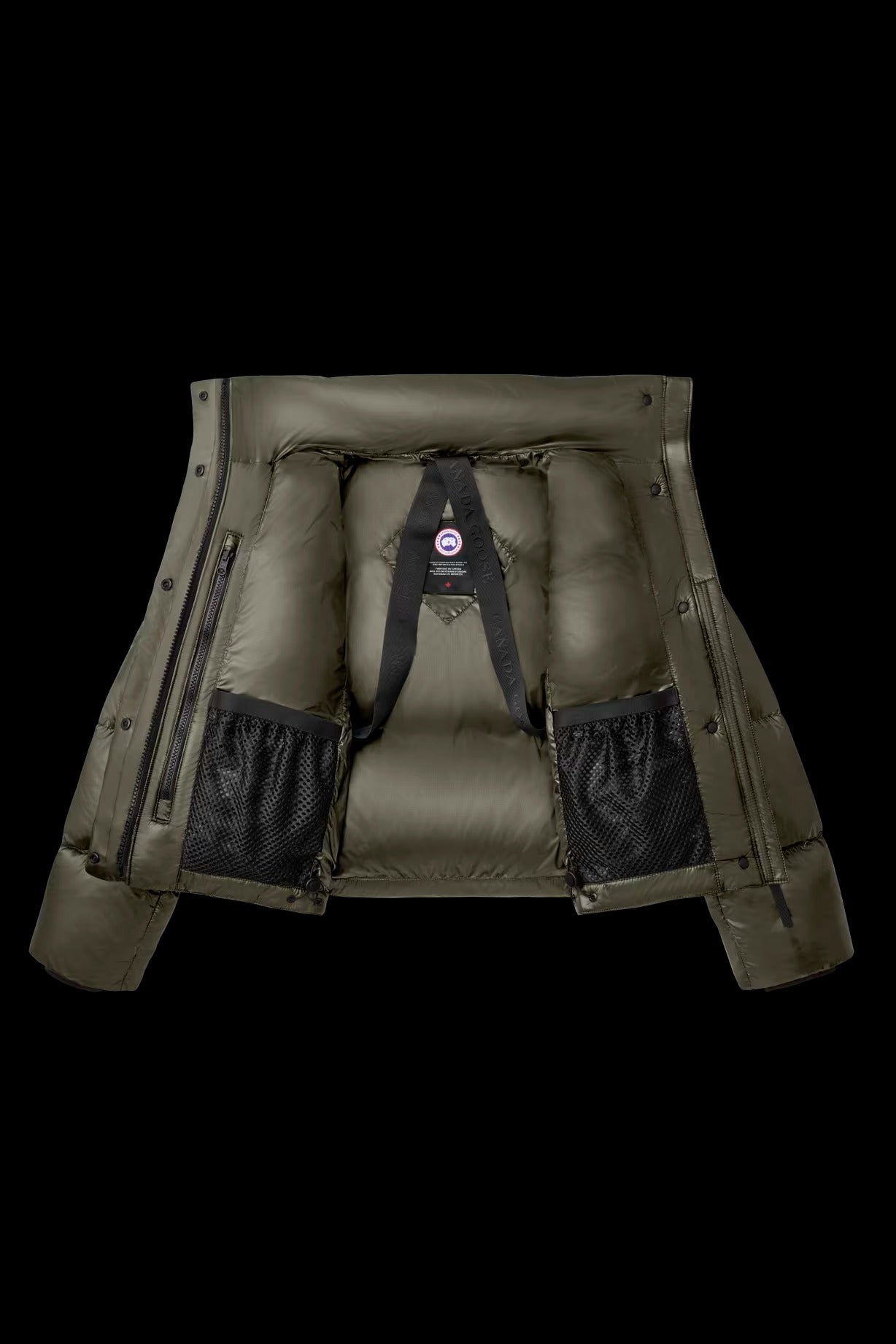 Cypress Cropped Puffer Black Disc