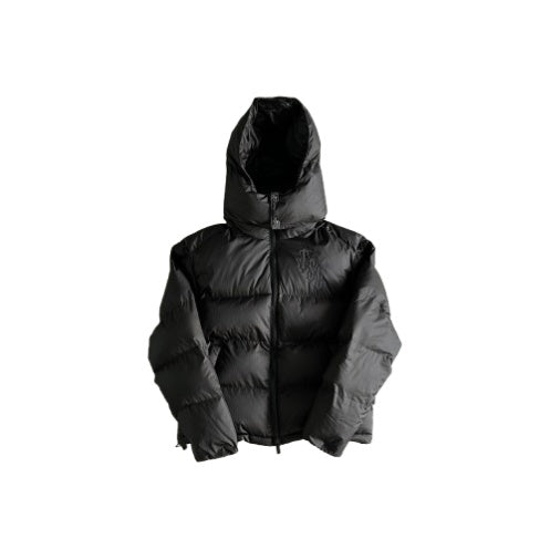 SHOOTERS DETACHABLE HOODED PUFFER JACKET TRIPLE BLACK