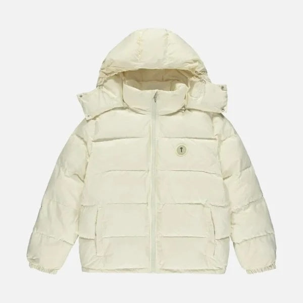 Decoded Hooded Puffer Coat Cream